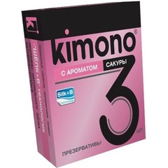  Презервативы KIMONO с ароматом сакуры 3 шт 