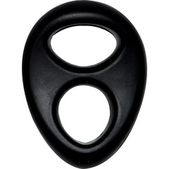  Черное эрекционное кольцо на пенис RINGS LIQUID SILICONE 