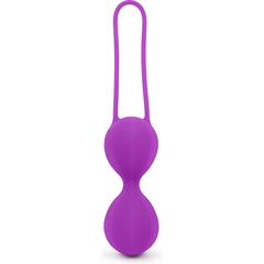  Фиолетовые вагинальные шарики на силиконовом шнурке 