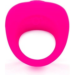  Розовое эрекционное кольцо с вибрацией 