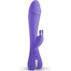  Фиолетовый вибратор-кролик Trix Rabbit Vibrator 22,5 см 