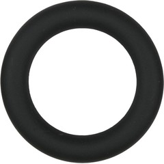  Черное эрекционное кольцо Silicone Cock Ring Medium 