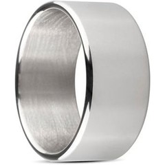  Серебристое эрекционное кольцо Sinner Wide metal head-ring Size S 
