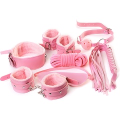  Набор розового цвета для ролевых игр в стиле БДСМ Nasty Girl 