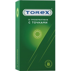  Текстурированные презервативы Torex С точками 12 шт 