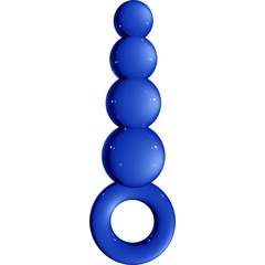  Синяя анальная пробка Chrystalino Tickler 12 см 