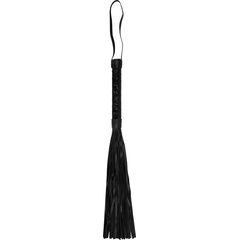  Черная многохвостовая гладкая плеть Luxury Whip 38,5 см 