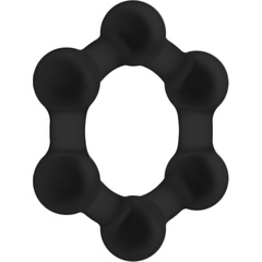  Черное эрекционное кольцо No.82 Weighted Cock Ring 