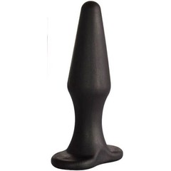 Черная коническая анальная пробка Comfort 10,6 см 