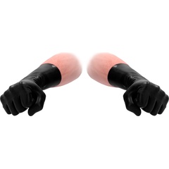  Черные латексные перчатки для фистинга Latex Short Glove 