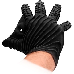  Черная стимулирующая перчатка-мастурбатор Masturbation Glove 