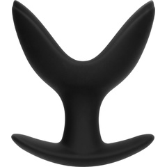  Черная анальная пробка-эспандер Split 4 8,5 см 