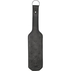  Черная шлепалка Leather Vampire Paddle 41 см 