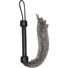  Черная многохвостая металлическая плеть Metal Chain Flogger 53 см 
