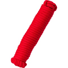  Красная текстильная веревка для бондажа 1 м 
