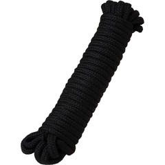  Черная текстильная веревка для бондажа 1 м 