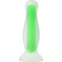  Зеленая, светящаяся в темноте анальная втулка Victor Glow 10 см 