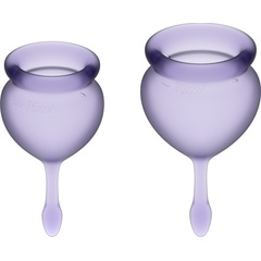  Набор фиолетовых менструальных чаш Feel good Menstrual Cup 