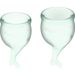  Набор зеленых менструальных чаш Feel secure Menstrual Cup 