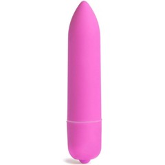  Розовая вибропуля X-Basic Long Bullet 10 speeds 9 см 
