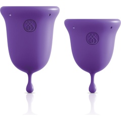  Набор из 2 фиолетовых менструальных чаш Intimate Care Menstrual Cups 