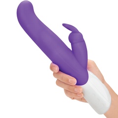  Фиолетовый G-стимулятор с клиторальным отростком 24 см 
