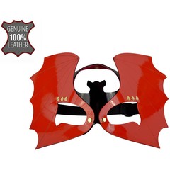  Красно-черная лаковая маска Летучая мышь 