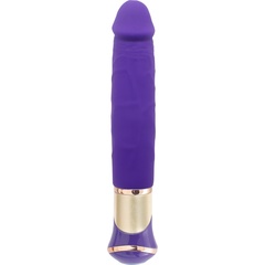  Фиолетовый вибратор ECSTASY Deluxe Rowdy Dong 21,5 см 