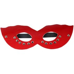  Красная маска CLASSIC с заклёпками 