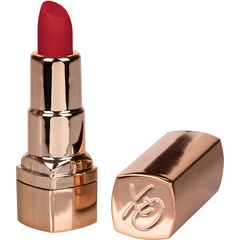  Золотистый вибратор-помада с красным мягким кончиком Hide Play Rechargeable Lipstick 
