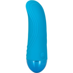  Голубой мини-вибратор Tremble Tickle 12,75 см 