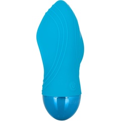  Голубой мини-вибратор Tremble Kiss 12 см 