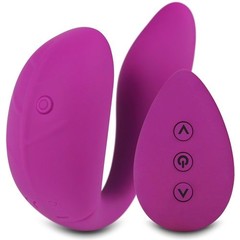  Фиолетовый вибратор для пар O-Sensual Double Rush 