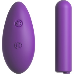  Фиолетовая вибропуля с пультом Rechargeable Remote Control Bullet 7,62 см 