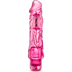  Розовый вибратор-реалистик Wild Ride 23,5 см 