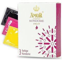  Ароматизированные презервативы AMOR Fruit 3 шт 
