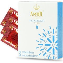  Супертонкие презервативы AMOR Thin 3 шт 