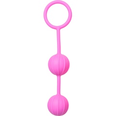  Розовые вагинальные шарики с ребрышками Roze Love Balls 