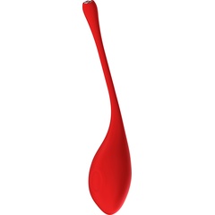  Красный вагинальный шарик METIS на шнурке с кристаллом 