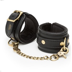  Черные наручники Bound to You Faux Leather Wrist Cuffs 