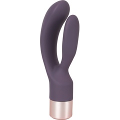  Фиолетовый вибратор-кролик Elegant Rabbit 15,2 см 
