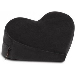  Черная вельветовая подушка для любви Liberator Retail Heart Wedge 