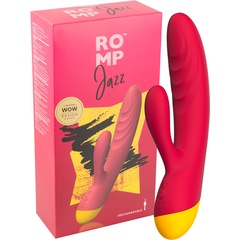  Ярко-розовый вибратор-кролик Romp Jazz 21 см 