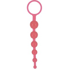  Розовая анальная цепочка DRAGONZ TALE ANAL 20 см 