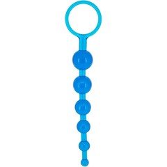 Синяя анальная цепочка DRAGONZ TALE ANAL 20 см 