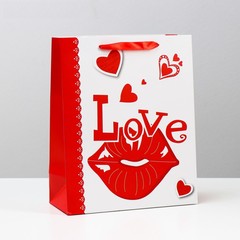  Бумажный пакет «Любовь» 26 х 32 см 