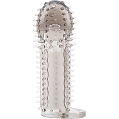  Насадка-удлинитель с кольцом для мошонки Nubby Sleeve 12 см 