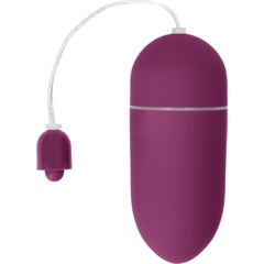  Фиолетовое гладкое виброяйцо Vibrating Egg 8 см 