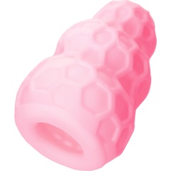  Розовый рельефный мастурбатор Flaff 