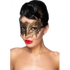  Золотистая карнавальная маска Андромеда 